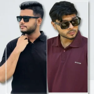 Premium Polo Combo – Black & Maroon (Set of 2) 🎁
